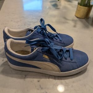 Puma Royal Blue Suede Sneakers